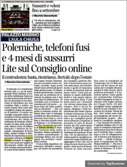 il Corriere - Sussurri e veleni fino a settembre